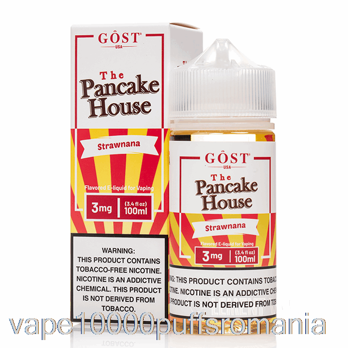 Vape Romania Strawnana - The Pancake House - Gost Vapor - 100ml 0mg